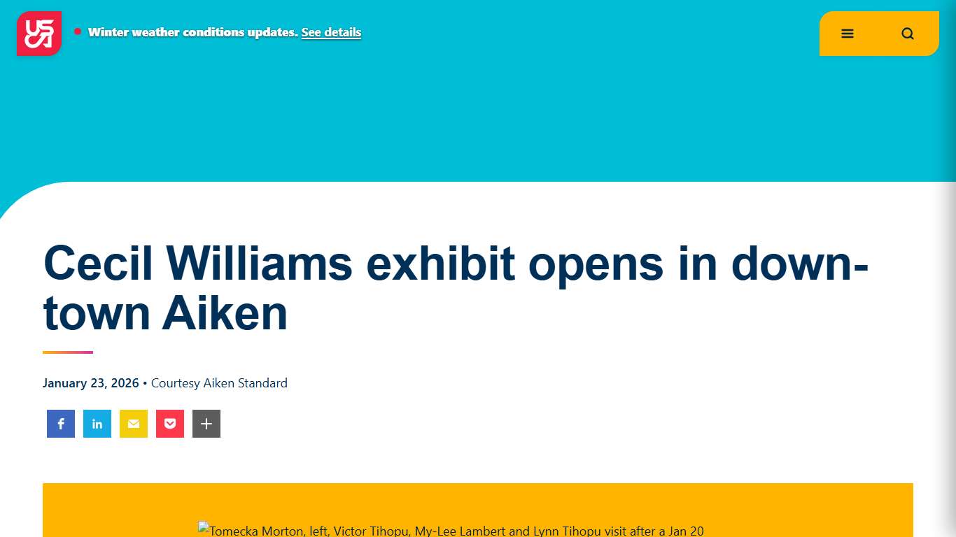 2026 Cecil Williams exhibit opens in downtown Aiken USCA
